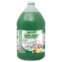 GreenFist Hand Dish Soap Detergent - Professional Kitchen Pot & Pan Wash Liquid Cleaner [Concentrated] – Non Toxic, Light or Heavy Use, Lemon Scent }, 128 ounce (1 Gallon)