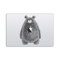 Artsybb Doodle Bear Removable Vinyl Decal Sticker Skin for Apple MacBook 12" Mac Retina Laptop (2016-2019)