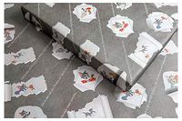 eVincE Thick Matte Tom and Jerry Gift Wrapping Papers | a Classic All time Favorite for All | Fun Facts Along The wrap for Kids and Adults Gift Wrapping | Set of 25 Sheets (50 x 70 cms)(Grey)