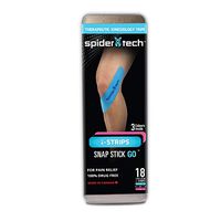 Spidertech Universal i-Strips 18 Pack (Black, Blue, Pink in Tin Pack) Multicolor Kinesiology Tape