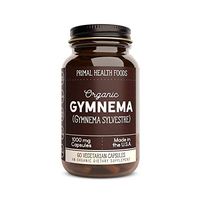 Primal Health Foods Organic Gymnema Sylvestre - 60 Capsules 1,000mg Per Capsule [Vegetarian, Organic, Non-GMO & Gluten Free]