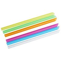 uxcell Milkshake Slush Thick Shake Disposable Drinking Straws 100pcs Assorted Colors