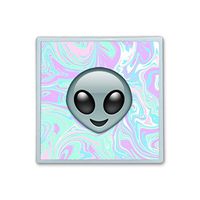 Contact Lens Box Holder Container Case Storage Eyecare Kit - Alien Laser Style