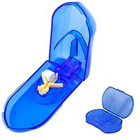 Pill Splitter,Pill Cutter with Safety Shield, Sturdy Cutting Blade and Blade Guard, for Splitting and Quartering Round or Oblong Pills