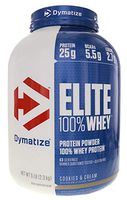 Dymatize Elite Gourmet 100% Whey Sustained Release Protein, Cookies & Cream, 5 Pound