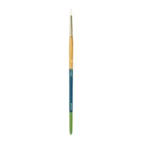 Darice Round Paintbrush - White Synthetic - Multicolored - Size 2