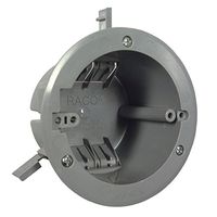4 in. Round Nonmetallic Vapor Barrier Ceiling Box, 2-39/64 in. Deep