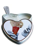 Earthly Body Edible Massage Heart 3-in-1 Candle (Aroma Candle, Moisturizer, Massage Oil) - Vanilla