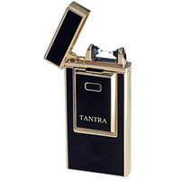 Prestige Import Group - Tantra Adonis Electronic Pulse Single Arch Windproof Flameless USB Charging Cigarette Lighter - Black & Gold