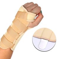 CFR Wrist Brace Compression Wrist Support Sleeves with Removable Splint & Adjustable Strap for Carpal Tunnel,RSI,Cubital Tunnel,Tendonitis,Arthritis,Computer Typing,Right,Beige,M