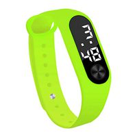 Mens Watches,Fxbar Fashion Digital LED Sports Watch Unisex Silicone Band Wrist Watches Simple Bracelet Watches(Green)