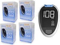 200Ct Test Strips Plus Free Ultra Trak Ultimate Meter, 4 Boxes 50 Strips Plus 1 Free Meter