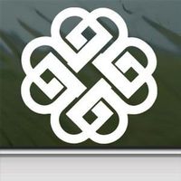 Breaking Benjamin Symbol (version 1) - Vinyl - 4" tall (Color: WHITE) decal laptop tablet skateboard car windows stickers