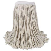 Boardwalk BWKCM02016S Mop Head, Cotton, Cut-end, White, 4-ply, 16 Band, 12/carton