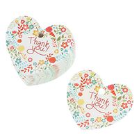 Amosfun 50Pcs Wedding Favor Gift Tags Thank You Cards Baking Food Wrapping Tags Labels for Wedding Party