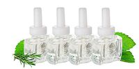 (4 Pack) Scent Fill Fresh Peppermint & Rosemary Plug in Refills Fits Air Wick Scented Oil Refills