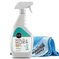 MB Stone Care MB 9 Mold & Mildew Remover - Removes Mildew Stains - Cleaner for Natural Stone - 32 oz - Premium Microfiber Cloth- Bundle - 2 Items