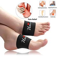 Planter Fasciitis Support-Foot Brace Arch Supports for Plantar Fasciitis Brace Sock for Women & Men, Arch Support Brace for Foot Pain Relief High Arch Pain, Flat Feet & Heel Spurs, 1Pair (Black)