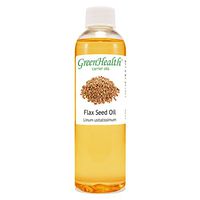 GreenHealth Flax Seed – 4 fl oz (118 ml) Plastic Bottle w/Cap – 100% Pure Carrier Oil