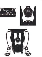 42" 4 Hose Hookah Table Black