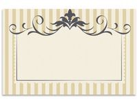 50 pack Flourish StripeNo Sentiment Enclosure Cards (20 unit, 50 pack per unit.)