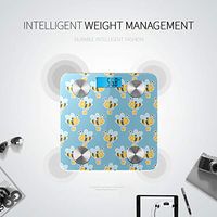 Cartoon Doodle Cute Bees Smart Weigh Scientific Scale Scale for Body Weight Tracks 8 Key Compositions Analyzer Sync with Fitness Apps 400 Lbs