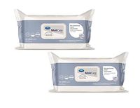 2 Packages of Molicare Pre-Moistened Adult Washcloths - 48 Count - Large 13" x 9"