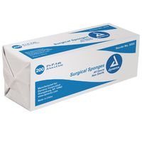 Dynarex Gauze Sponge 2"X2" 8Ply Non Sterile - Pack of 200 - Model 3222