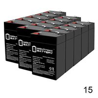 Mighty Max Battery 6V 4.5Ah Wheelchair Medical Mobility SLA Battery - 15 Pack Brand Product