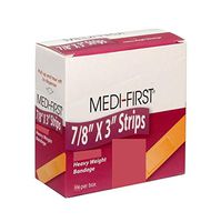 Medique Products 61433 Extra Heavy Weight Latex Free Flexible Woven Strip Bandages, 7/8-Inch By 3-Inch, 100 Per Box