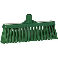 Vikan 31662 Medium Sweep Floor Broom Head, Polypropylene Block, 12-1/4" Polyester Bristle, Green