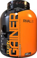 Rivalus Clean Gainer - Chocolate 5 Pound - Delicious Lean Mass Gainer with Premium Dairy Proteins, Complex Carbohydrates, and Quality Lipids, No Banned Substances, Made in USA.