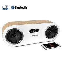 Fluance Fi50 Two-Way High Performance Wireless Bluetooth Premium Wood Speaker System with aptX Enhanced Audio (Lucky Bamboo)