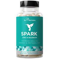 Spark Thyroid Support & Energy Metabolism – Naturally Fight Fatigue, Balance Hormones, Promote Focused Energy – Zinc, Selenium, Iodine – 60 Vegetarian Soft Capsules
