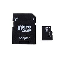 Eachbid Tf 2GB Micro SD Card with SD Card Adapter+ Mini Rotary Card Reader Random Color