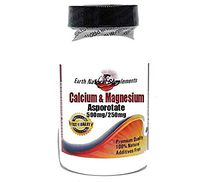 Calcium and Magnesium Asporotate 500mg/250mg * 200 Capsules 100% Natural - by EarhNaturalSupplements