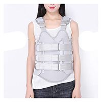 Medical Thoracolumbar Support Spine Lumbar Support Adjustable Thoracolumbar Fixation Brackets Fracture Brace Support for Men Women Rehabilitation,XL