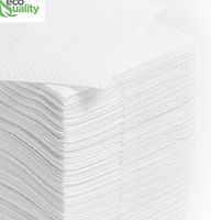 EcoQuality Disposable Soft Folded Napkins for Everyday Use for Anything - Dinner, Table, Beverage etc. 200 Count Fold Dinner Napkins