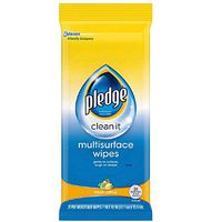 Pledge Multisurface Wipes, Fresh Citrus, 25 Wipes Per Pack (12 Packs)