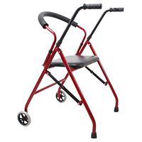 XSWZAQ Drive Two Wheeled Walker with Seat, Red