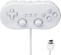 Beastron Classic Controller Compatible with Wii, White (1 Pack)