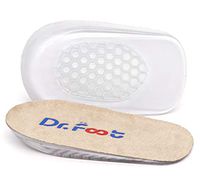 Dr. Foot's Height Increase Insoles, Heel Cushion Inserts, Heel Lift Inserts for Leg Length Discrepancies (Small (0.5" Height))