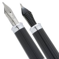 Cross Century II Sterling Silver/Translucent Black Lacquer Medium Nib Fountain Pen