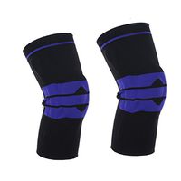 2 Pcs Men Women Sports Knee Pads - Knee Compression Sleeve Knee Braces for Volleyball Basketball Running Workout and Recovery (Black, Small)
