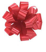 PMU Pom Pom - Pull Out Bows 5 Inch Red Pkg/100