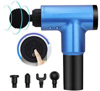 JUMOWA Massage Gun with 6 Speeds Adjustable Powerful and 4 Massage Head for Muscles Deep Tissue,Simple 7.4 V Percussion Massager Muscle Massager Handheld,Hypervolt Massage Device (No Carrying Case)