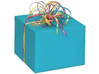 TURQUOISE ULTRA GLOSS 24"x417'Gift Wrap Half Ream Roll (1 unit, 1 pack per unit.)
