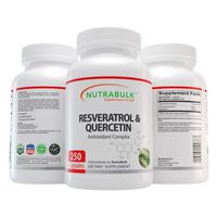 NutraBulk Resveratrol 250mg / Quercetin 120mg Capusules 250 Count