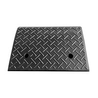 Mobility Compressive Pressure Ramps, Hotel Garage Store Car Repair Shop Garden Mat- Non-Slip Pad Outdoor Ramps Vehicle Ramps (Color : Black)