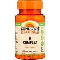 Sundown Vitamin B Complex, 100 Tablets (Pack of 6) - Packaging May Vary